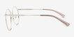 Zotte Silver MetalEyeglass Frames from EyeBuyDirect, Side View