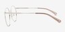 Zotte Argenté MétalMontures de lunettes de vue d'EyeBuyDirect, Vue de Côté