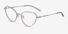 Heritage Pink MetalEyeglass Frames from EyeBuyDirect, Angle View