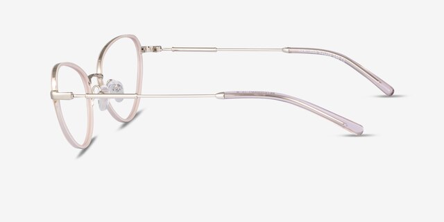 Heritage Pink MetalEyeglass Frames from EyeBuyDirect, Side View
