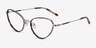 Heritage Tortoise MetalEyeglass Frames from EyeBuyDirect, Angle View
