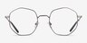 Artisan Gunmetal MetalEyeglass Frames from EyeBuyDirect, Front View