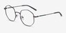 Artisan Gunmetal MetalEyeglass Frames from EyeBuyDirect, Angle View