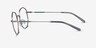 Artisan Gunmetal MetalEyeglass Frames from EyeBuyDirect, Side View
