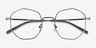 Artisan Gunmetal MetalEyeglass Frames from EyeBuyDirect, Closed View