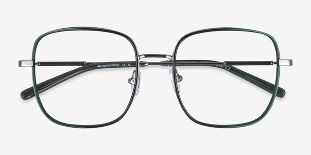 Eternal Green MetalEyeglass Frames from EyeBuyDirect, Closed View