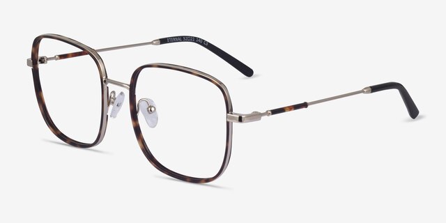 Eternal Tortoise MetalEyeglass Frames from EyeBuyDirect, Angle View