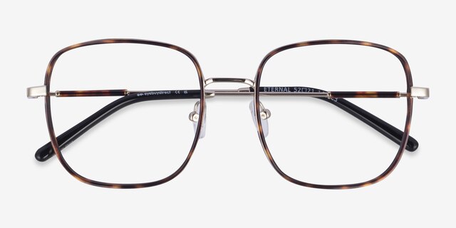 Eternal Tortoise MetalEyeglass Frames from EyeBuyDirect, Closed View