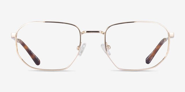 Cozy Gold MetalEyeglass Frames from EyeBuyDirect, Front View