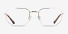 Cozy Gold MetalEyeglass Frames from EyeBuyDirect, Front View