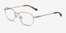 Cozy Gold MetalEyeglass Frames from EyeBuyDirect, Angle View