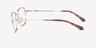 Cozy Gold MetalEyeglass Frames from EyeBuyDirect, Side View