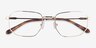 Cozy Gold MetalEyeglass Frames from EyeBuyDirect, Closed View