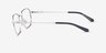 Cozy Silver MetalEyeglass Frames from EyeBuyDirect, Side View