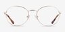 Rest Gold MetalEyeglass Frames from EyeBuyDirect, Front View