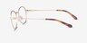 Rest Gold MetalEyeglass Frames from EyeBuyDirect, Side View
