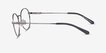 Rest Gunmetal MetalEyeglass Frames from EyeBuyDirect, Side View