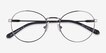 Rest Gunmetal MetalEyeglass Frames from EyeBuyDirect, Closed View