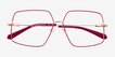 Rune Red MetalEyeglass Frames from EyeBuyDirect, Closed View
