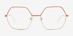 Mayfield Coral Gold MetalEyeglass Frames from EyeBuyDirect, Front View