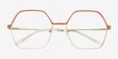 Mayfield Coral Gold MetalEyeglass Frames from EyeBuyDirect, Closed View
