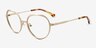 Everlasting Gold MetalEyeglass Frames from EyeBuyDirect, Angle View