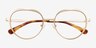 Everlasting Gold MetalEyeglass Frames from EyeBuyDirect, Closed View