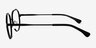 Everlasting Black MetalEyeglass Frames from EyeBuyDirect, Side View