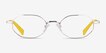 Trailblazer Gold MetalEyeglass Frames from EyeBuyDirect, Front View
