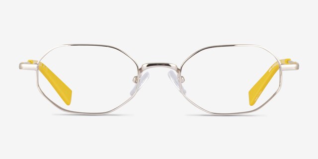 Trailblazer Gold MetalEyeglass Frames from EyeBuyDirect, Front View