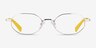Trailblazer Gold MetalEyeglass Frames from EyeBuyDirect, Front View