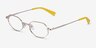 Trailblazer Gold MetalEyeglass Frames from EyeBuyDirect, Angle View