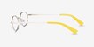 Trailblazer Gold MetalEyeglass Frames from EyeBuyDirect, Side View