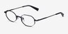 Trailblazer Black MetalEyeglass Frames from EyeBuyDirect, Angle View