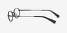 Trailblazer Black MetalEyeglass Frames from EyeBuyDirect, Side View