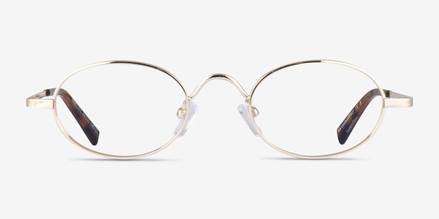 Innovate Gold MetalEyeglass Frames from EyeBuyDirect, Front View