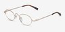 Innovate Gold MetalEyeglass Frames from EyeBuyDirect, Angle View