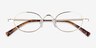 Innovate Gold MetalEyeglass Frames from EyeBuyDirect, Closed View