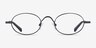 Innovate Black MetalEyeglass Frames from EyeBuyDirect, Front View