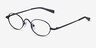 Innovate Black MetalEyeglass Frames from EyeBuyDirect, Angle View