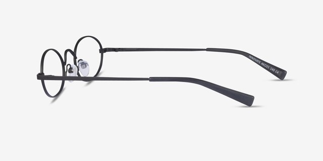 Innovate Black MetalEyeglass Frames from EyeBuyDirect, Side View