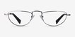 Revotique Silver MetalEyeglass Frames from EyeBuyDirect, Front View