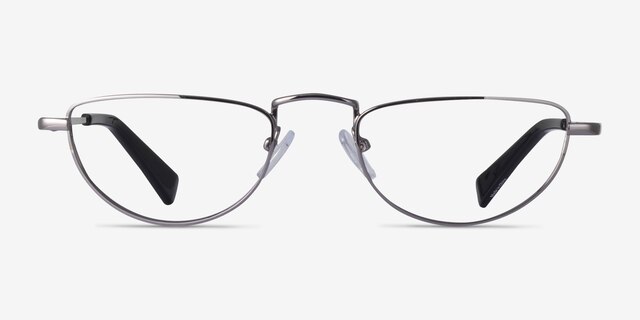 Revotique Silver MetalEyeglass Frames from EyeBuyDirect, Front View