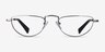 Revotique Silver MetalEyeglass Frames from EyeBuyDirect, Front View