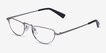 Revotique Silver MetalEyeglass Frames from EyeBuyDirect, Angle View