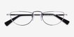 Revotique Silver MetalEyeglass Frames from EyeBuyDirect, Closed View