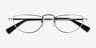 Revotique Silver MetalEyeglass Frames from EyeBuyDirect, Closed View