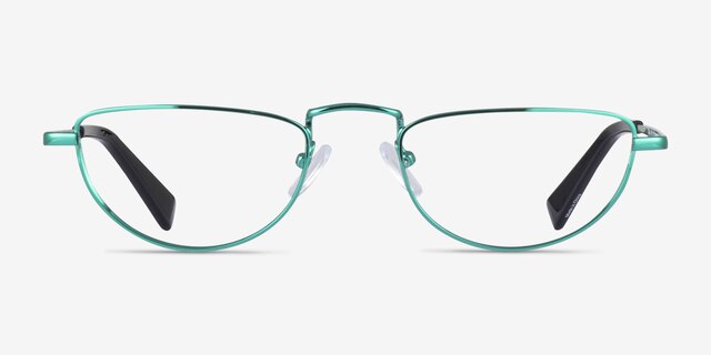 Revotique Green MetalEyeglass Frames from EyeBuyDirect, Front View