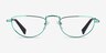 Revotique Green MetalEyeglass Frames from EyeBuyDirect, Front View