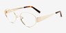Liora Doré MétalMontures de lunettes de vue d'EyeBuyDirect, Vue d'Angle